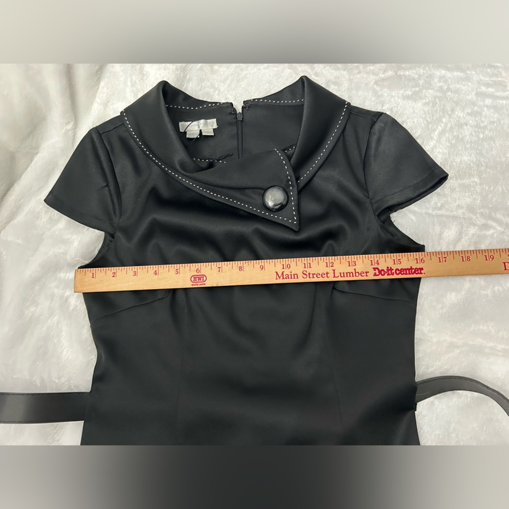 London Times Black Dress Size 4 - Picture 9 of 15